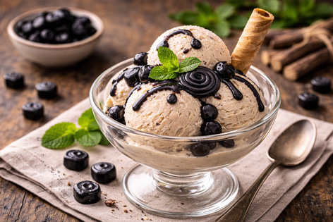 gelato alla liquirizia
